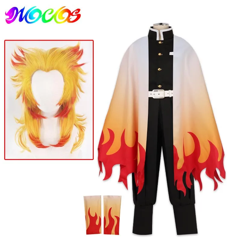 Парики для косплея DIOCOS Demon Slayer Kimetsu No Yaiba Rengoku Kyoujurou|Костюмы аниме| |