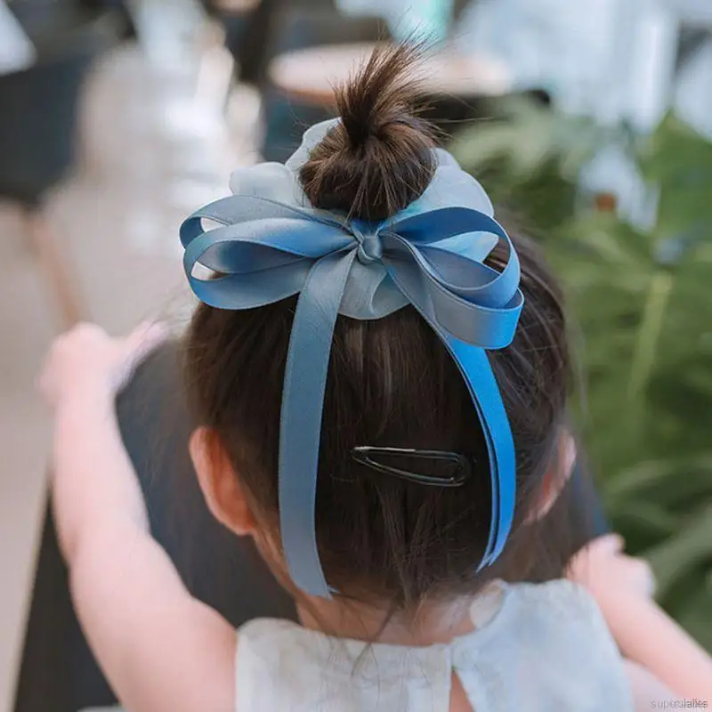Детская лента для волос с бантом принцессы эластичные резинки резинка детей
