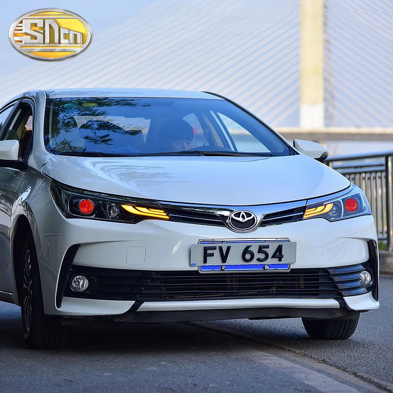 

SNCN Car Styling LED Headlight For Toyota Corolla 2017 2018 LED DRL Turn Signal Light LED Projector Lens Head Lamp Assembly