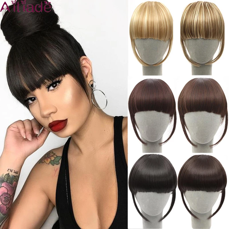 Женские накладные волосы AILIADE черные коричневые и золотые с зажимом несколько