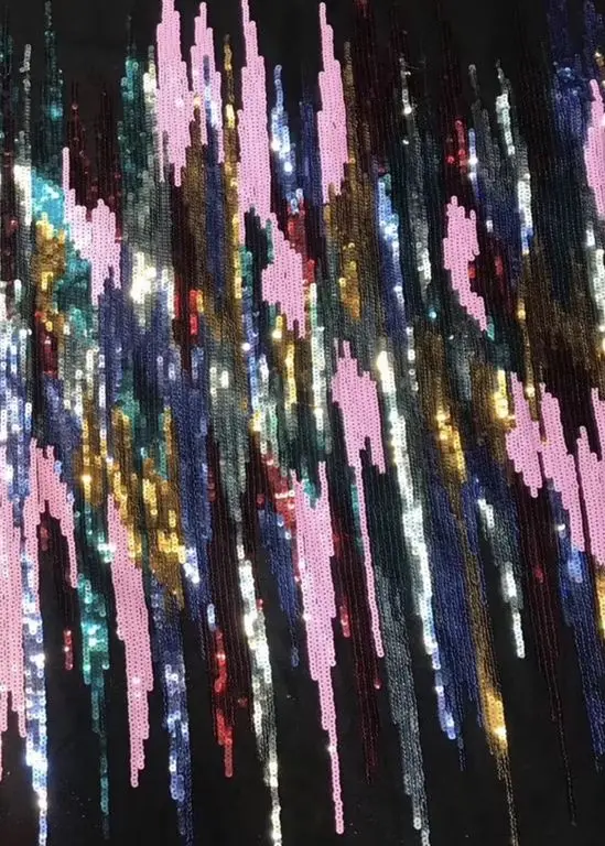 color 3 Высококачественное французское нигерийское кружево с блестками, африканская Тюлевая сетка, кружевная ткань для платья 5 ярдов/партия ZH0826 - Цвет: color 3