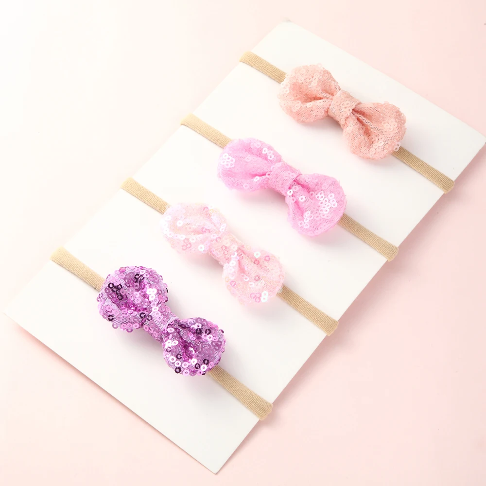 

Cute Baby Bows Headband For Children Glittering Sequins Hair Bow For Girls Hairband Fashion Kids Headwear Baby Hair Accessories