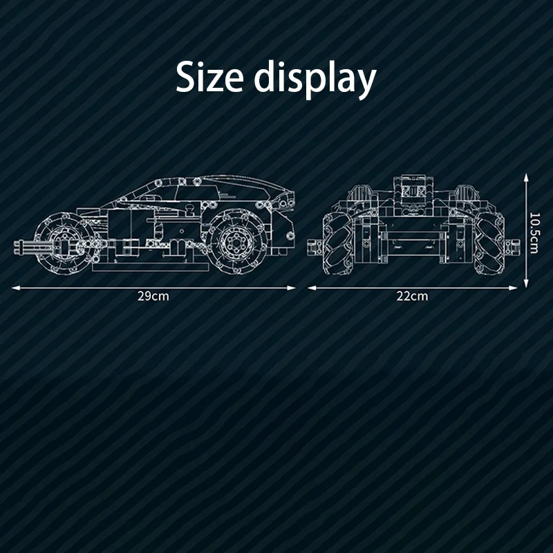 New Technology Machinery-Desert Storm 555PCS Wheat Wheels Electric APP Remote Control Model Boy Assembled Building Block Toys | Игрушки и