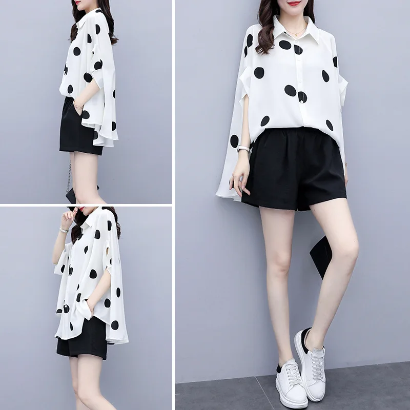 Летний женский комплект из двух предметов повседневный топ и шорты Женский