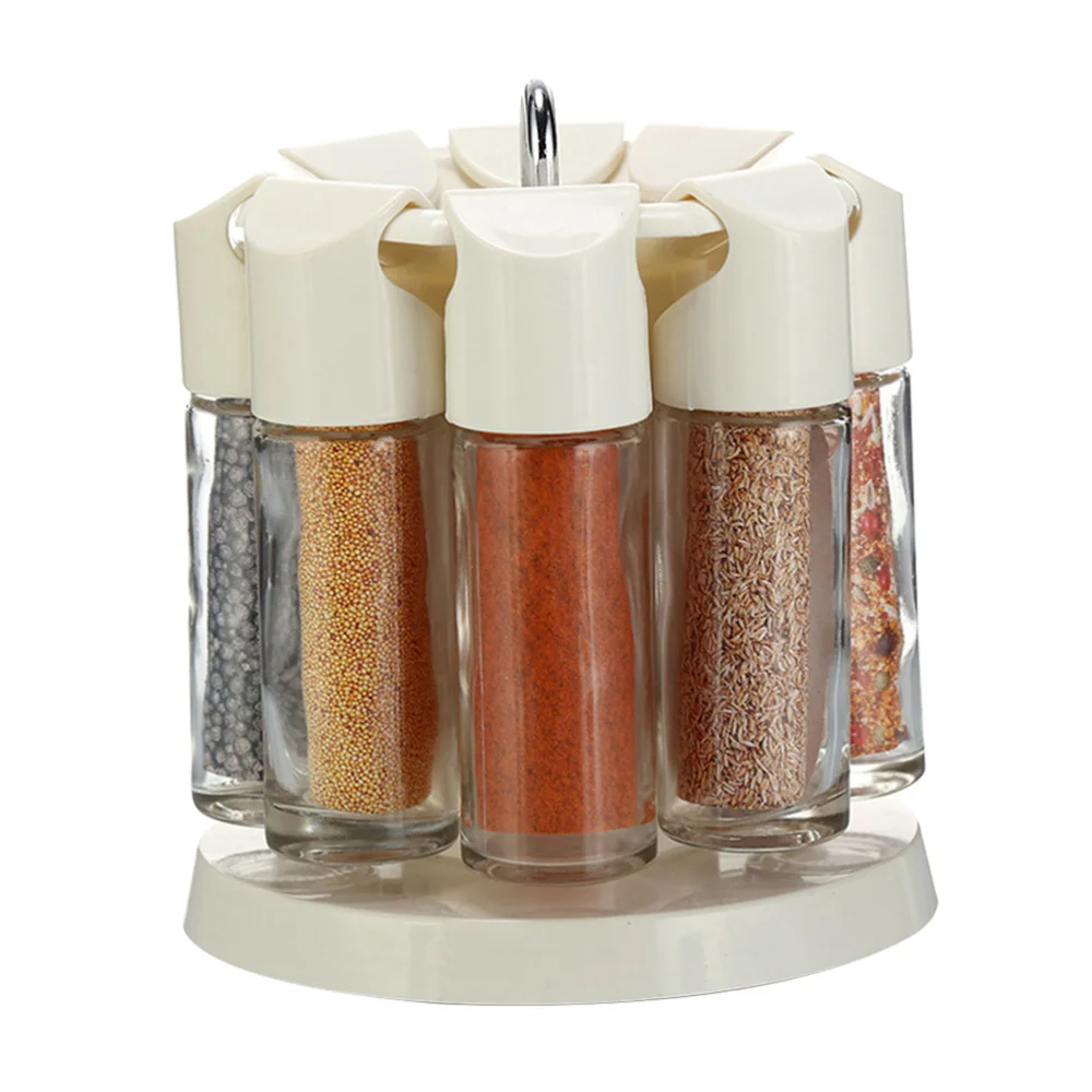 

1 Set 360-Degree Rotating Kitchen Barbecue Seasoning Bottles Cruets
