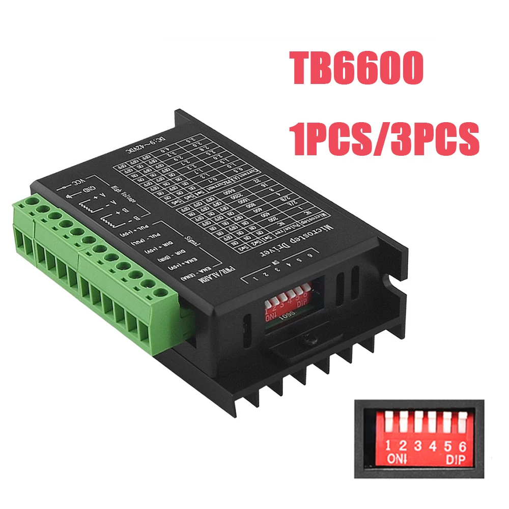 

Драйвер TB6600 Nema 23 Nema 34 42/57/86 Nema17 4A для шагового двигателя с коробкой