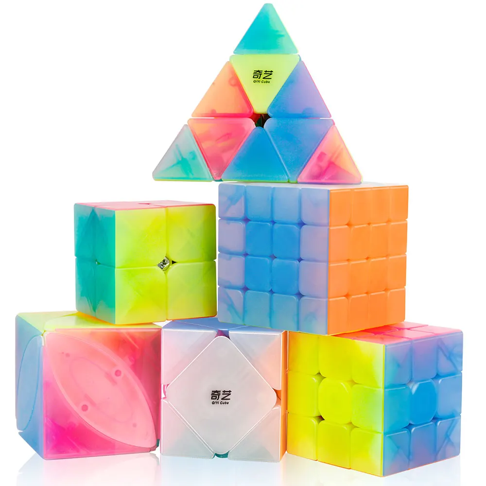 Набор скоростных кубиков D FantiX Qiyi из 6 набор волшебных Qidi 2x2 Warrior W 3x3 Qiyuan 4x4 Qiming