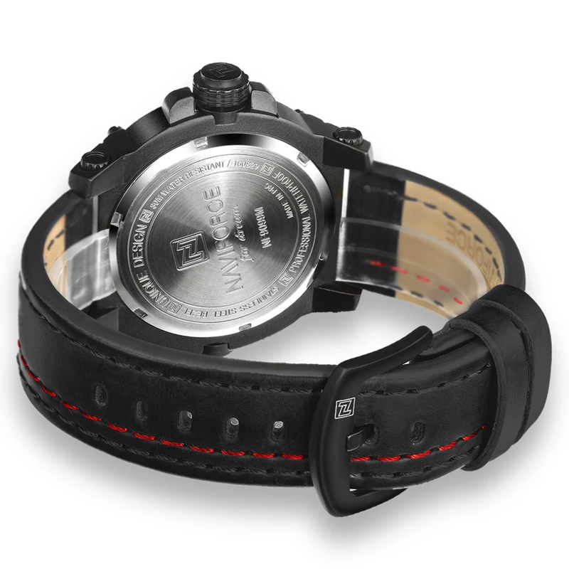 

2020 New NAVIFORCE Sport Mens Watches Top Brand Luxury Waterproof Leather Quartz Military Wristwatch Male Clock Relogio Hot Sale