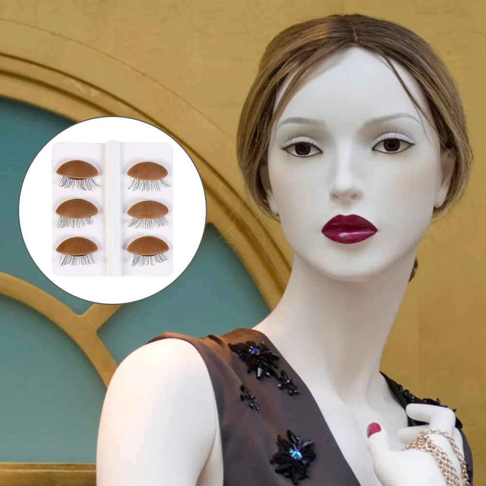 

6 Pairs Beauty Salon Makeup Replacement Eyelids Lash Replacement Eyelids