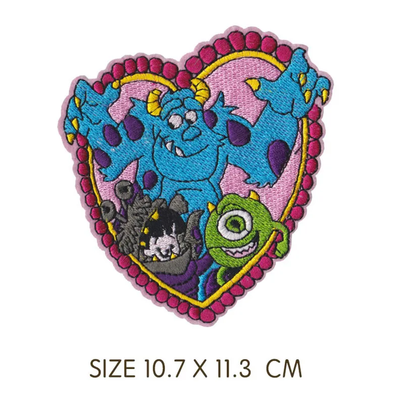 Мультяшные наклейки с монстрами нашивки животными для одежды девочек и