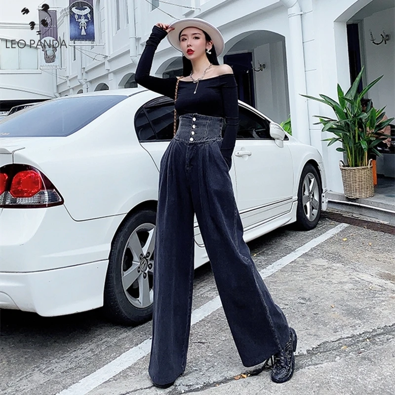 

Женские брюки с широкими штанинами 2020, летние модные женские брюки, женские повседневные длинные брюки на молнии, размера плюс панталоны Па...