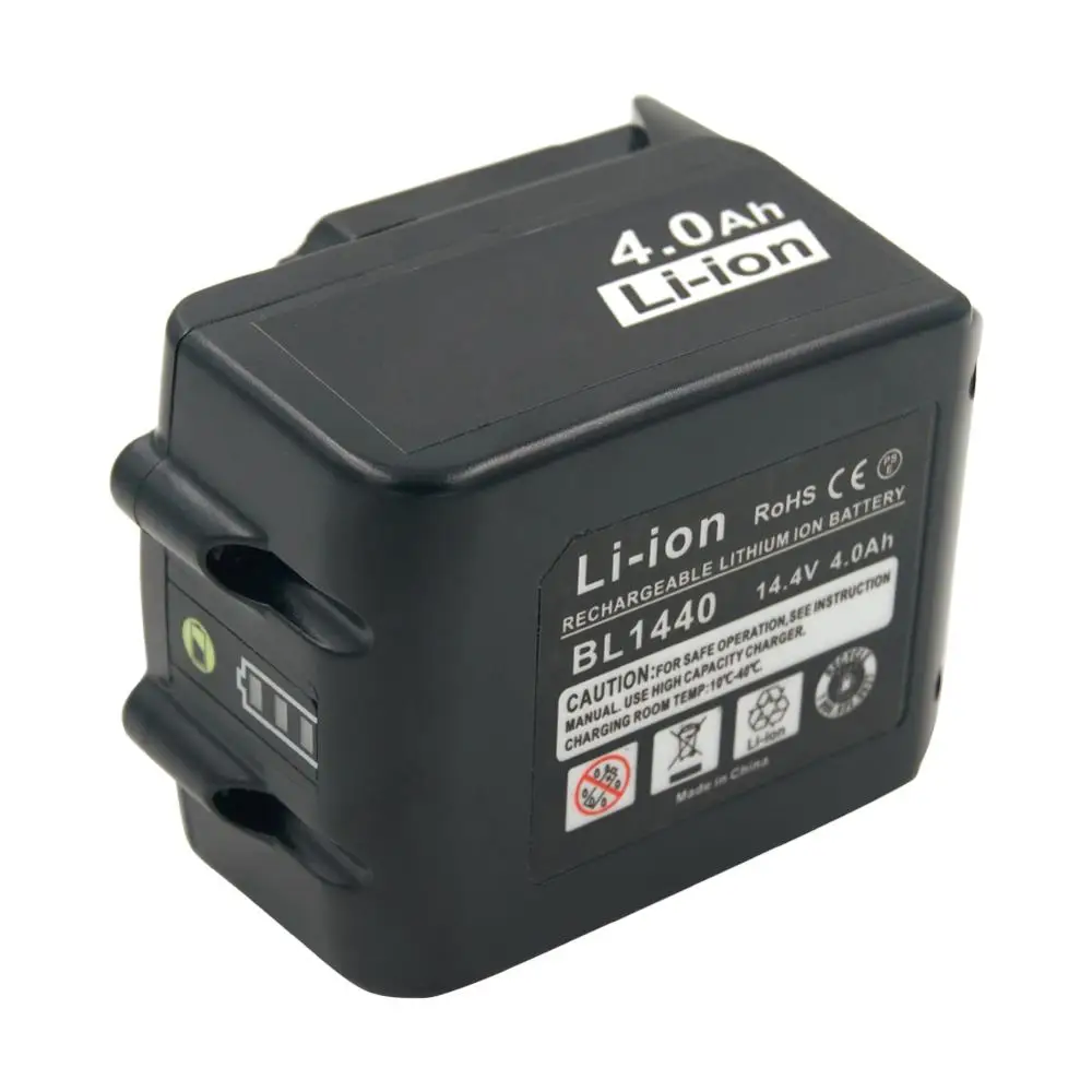 4000 мАч BL1440 14,4 В литиевая аккумуляторная батарея для Makita BL1430 BDA340 BDA341Z BDF343 электронные дрели светодиодный индикатор