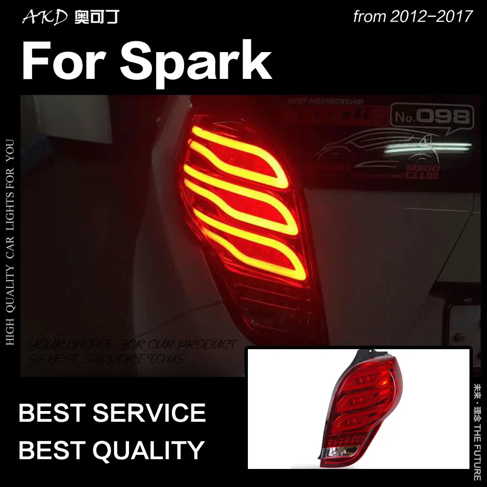 Автомобильный Стайлинг AKD для Chevrolet Spark задние фонари 2012 2017 новый светодиодный