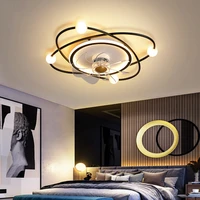 nordic simplicity bedroom ceiling light with fan and remote control 40w infinitely dimming color changeable power adjustable