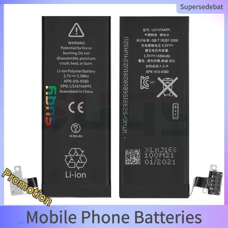 

Replacement Batterie for Iphone 4s Batteria 1430mAh 0 Cycle Phone Battery for Iphone 4s Bateria for Apple Iphone 4 S Battery
