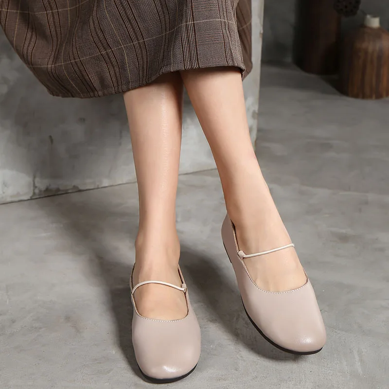 

VALLU 2020 spring and summer new soft bottom shallow mouth with flat bottom fresh literary comfortable single shoes