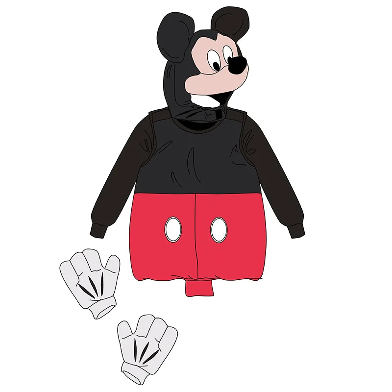 Детский костюм Микки Мауса шляпа с ушками для мальчиков и девочек косплея на