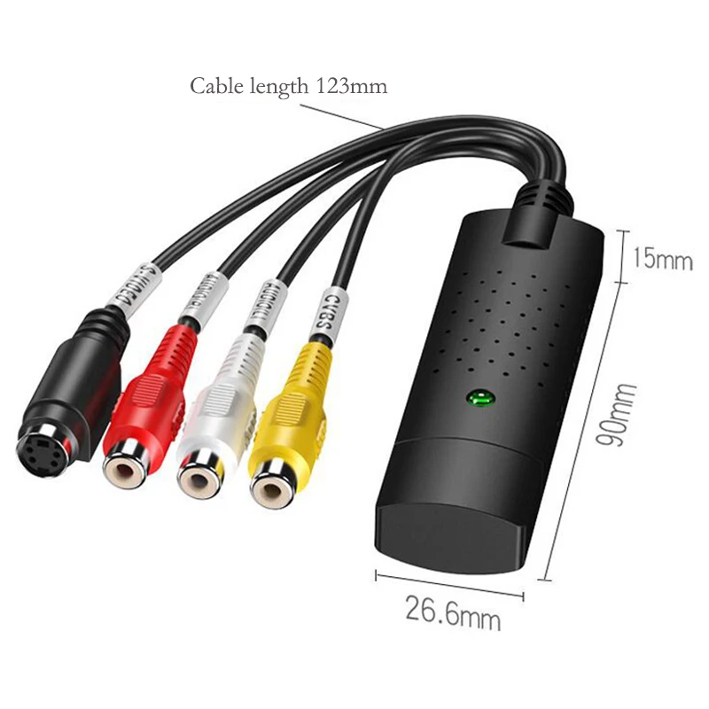 Padarsey новая видеокарта USB 2 0 видеопреобразователь аудио Захват карта VHS Box VCR TV к
