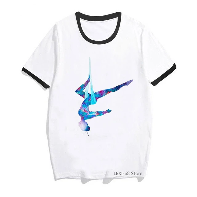 

ZO86 rainbow vogue gymnastics clothes 2020 Ballet dancer tshirt femme 608