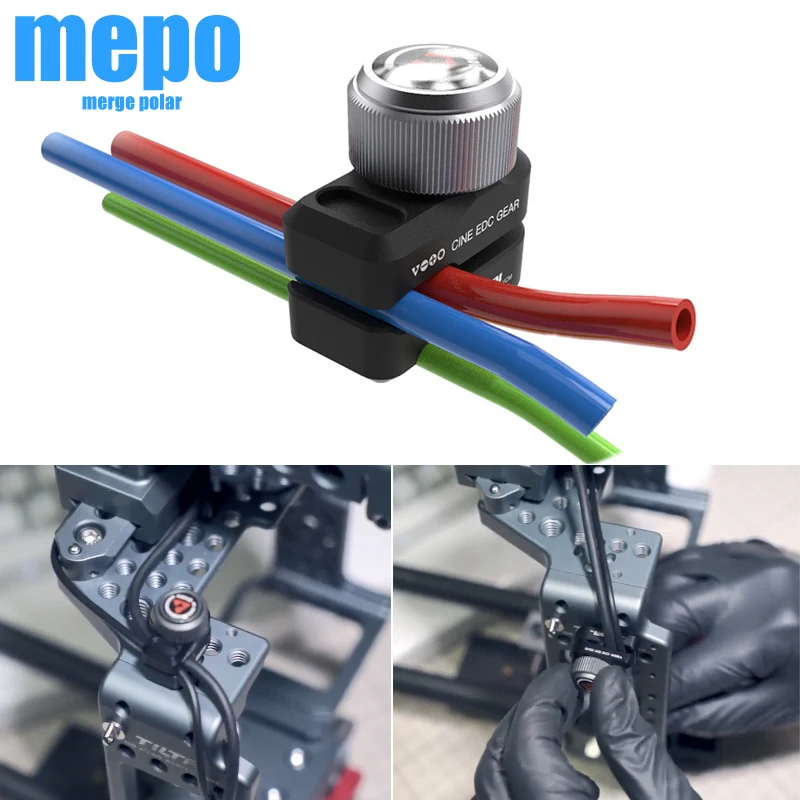 Зажим для провода камеры DSLR держатель проводов органайзер кабеля ручной винт