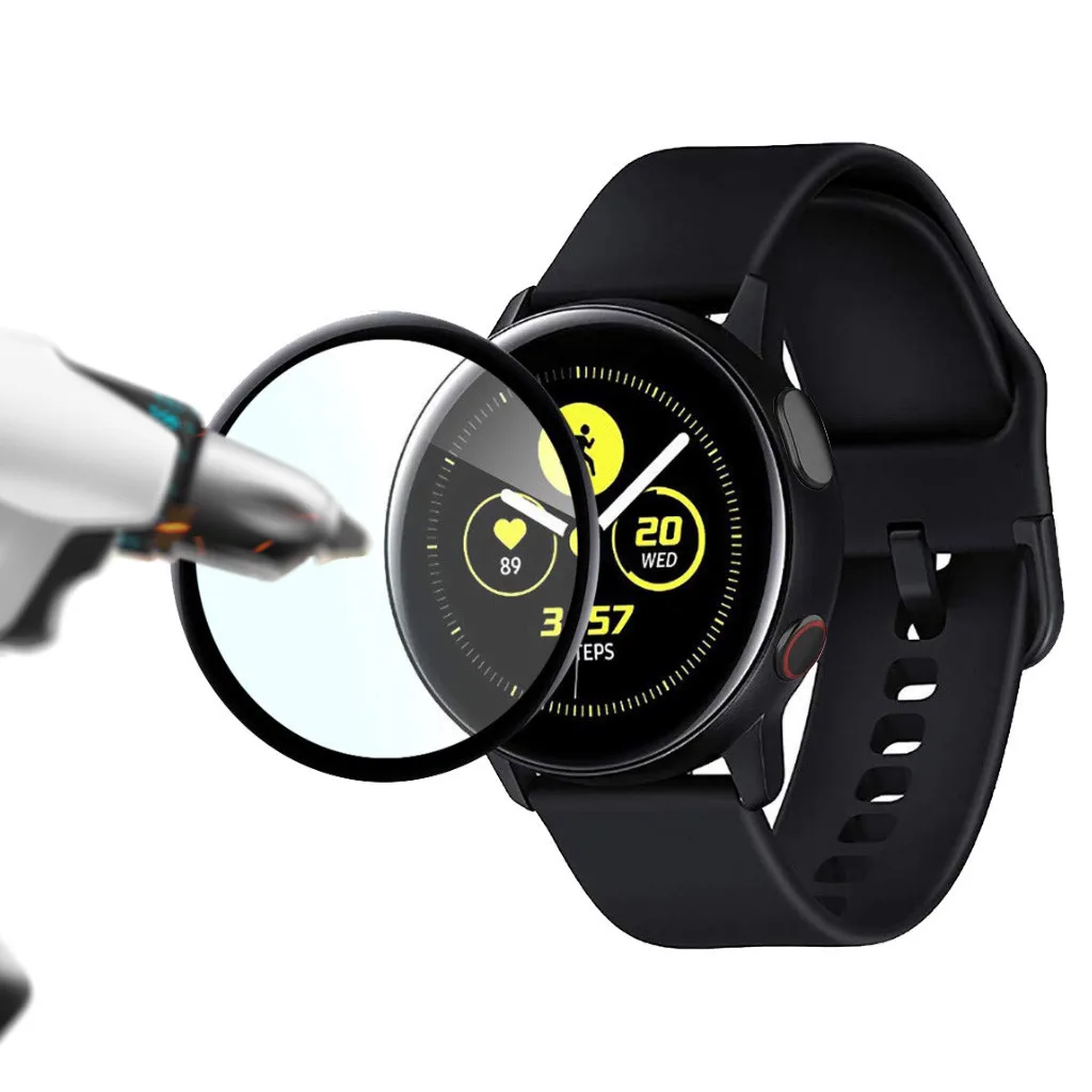 Ouhaobin film for Samsung Galaxy Watch Active 2 Full Coverage Tempered Glass Screen Protector films smart watch Accessories | Электроника