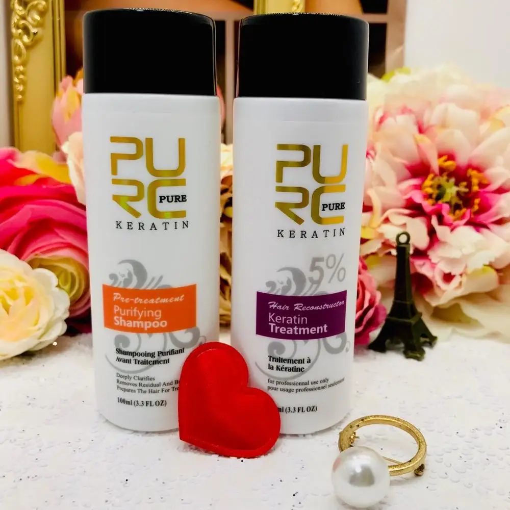 PURC выпрямление и ремонт поврежденные волосы Бразильский кератин Лечение 5 секунд