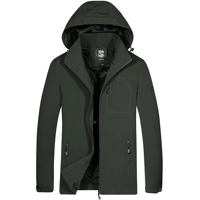 

Men's Outdoor Jacket Men Spring Sports Rain Coat Climbing Trekking Windbreaker Fishing Waterproof Male Jackets Plus Size
