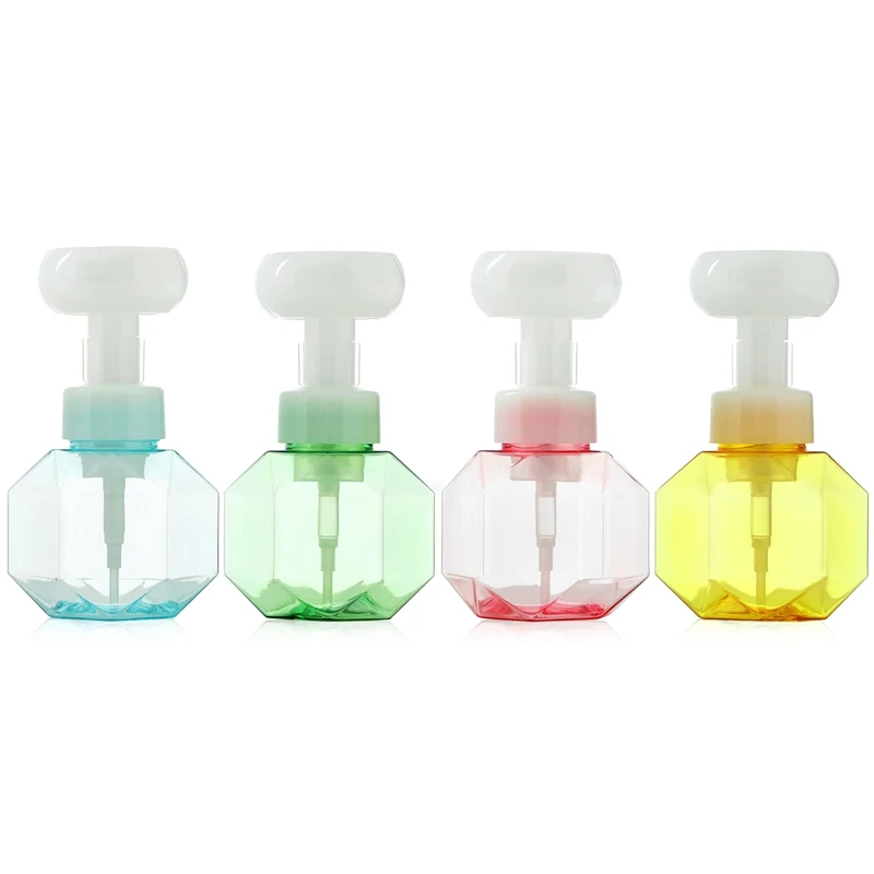 

300ml flower foaming plastic bottle hand sanitizer cosmetic foam dispenser supplies