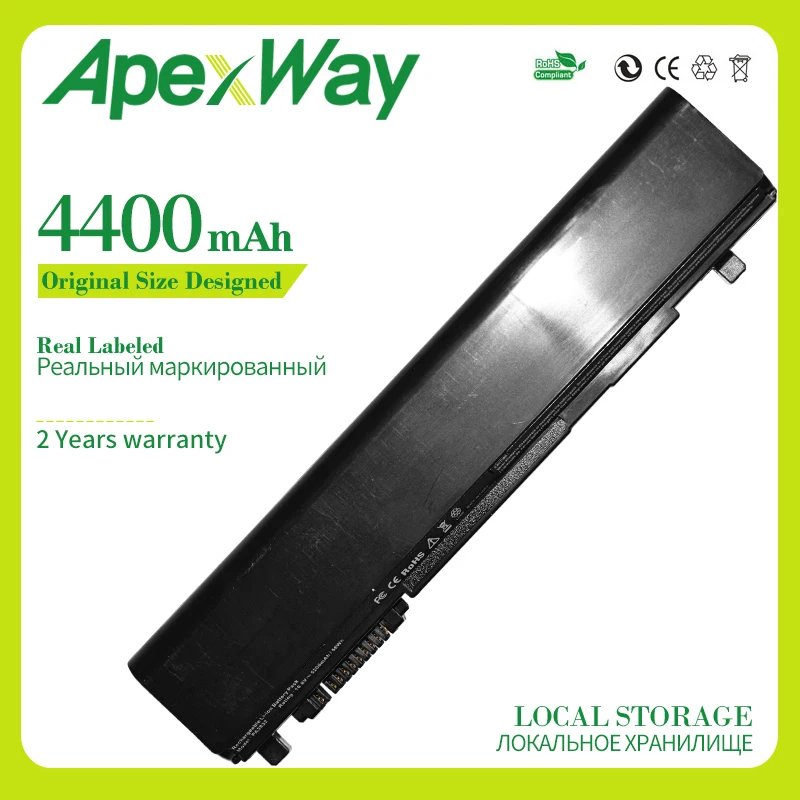 Внешняя Аккумуляторная Батарея Apexway для ноутбука Toshiba R730, R731, R732, R741/B, RX3, R700, R830, R840, R930, R940