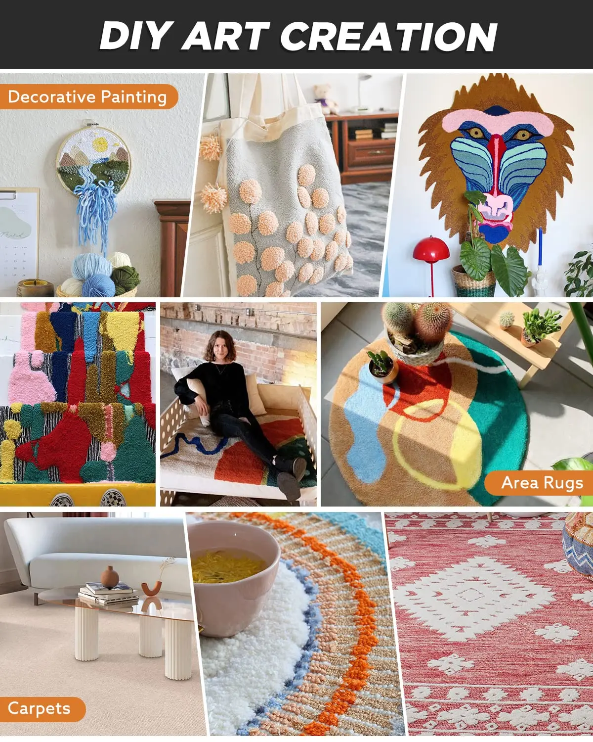 2 в 1 Электрический коврик-пистолет diy вязание все для вязания набор вышивания tufting