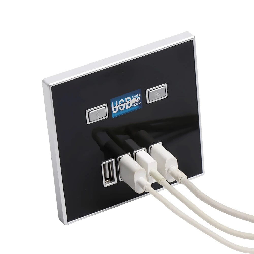 DAYFULI Высокое качество 220 В 4 портовое быстрое зарядное устройство для домашнего