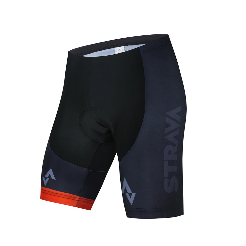 

STRAVA pro team cycling jersey clothing breathable men's short-sleeved summer shirt bicycle tap shorts 19 d rubber gasket