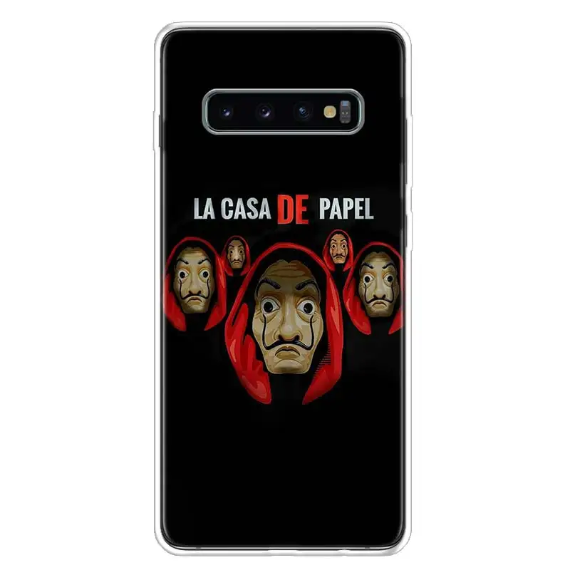 Tv La Casa de papel чехол для телефона samsung Galaxy S10+ Lite Note 10 9 8 S9 S8 J4 J6 J8 Plus S7 S6 чехол
