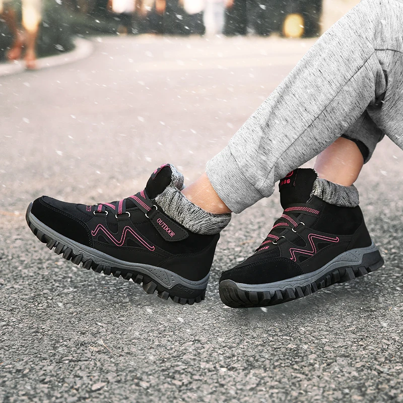 woman snow boots 2020 winter warm plush women shoes waterproof casual fahsion ankle ladies plus size 35-42 | Обувь