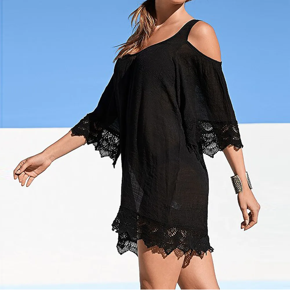 Модное женское пляжное платье бикини летнее свободное кимоно повседневное