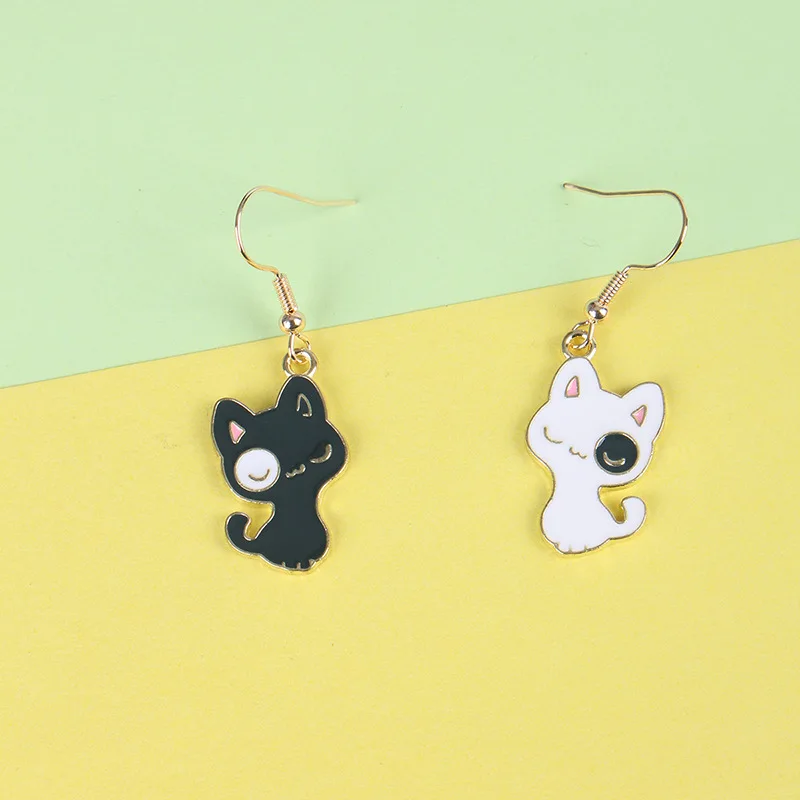 

Timlee E064 New Cute Animal Cat Alloy Drop Earring Delicate Accessories Wholesale