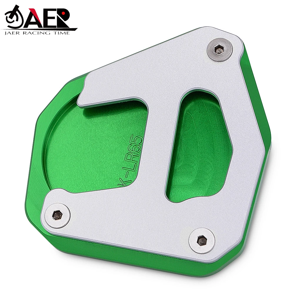 

JAER Motorcycle Kickstand Foot Side Stand Enlarge Plate for Kawasaki KLR650 2008-2019