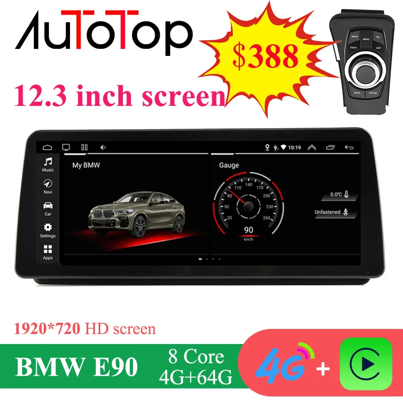 AUTOTOP 12 3 &quotBMW E90 Android 10 0 автомобильное радио головное устройство для BMW серии E91 E92 E93