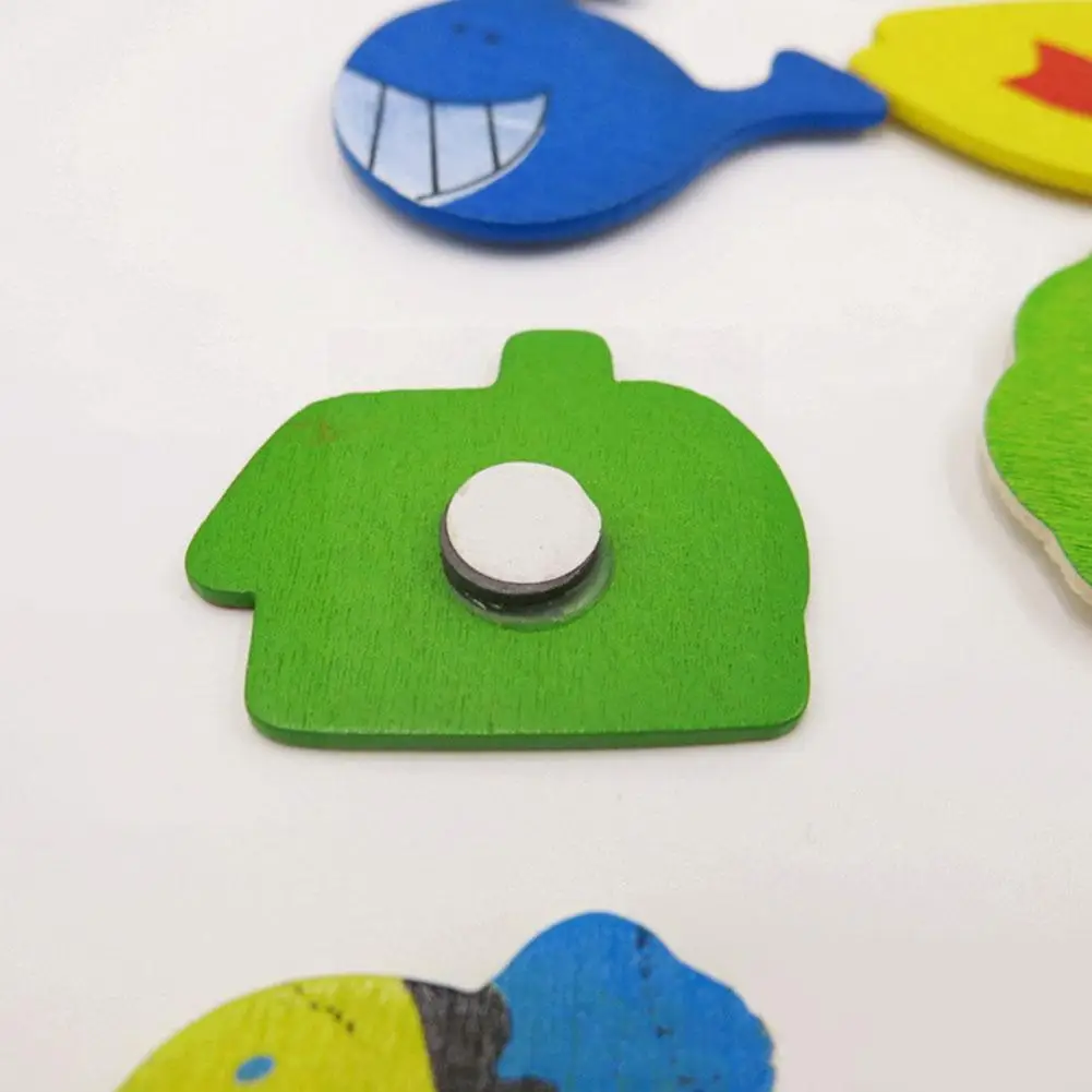 

1set Wooden Refrigerator Magnet Fridge Stickers Animal Cartoon Alphabet Numbers Colorful Kids Toys For Children Baby Educat L4f4