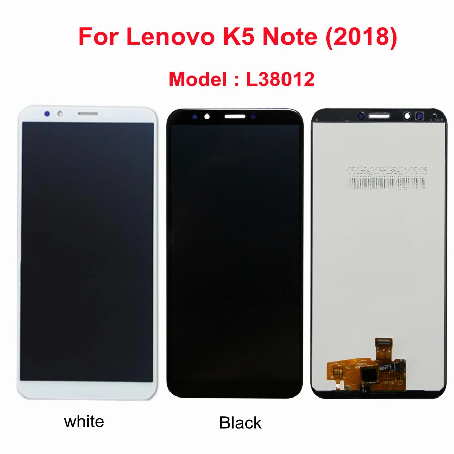 ЖК-дисплей 6 0 дюйма IPS для Lenovo K5 Note L38012 сенсорный экран с дигитайзером в сборе 2018 |