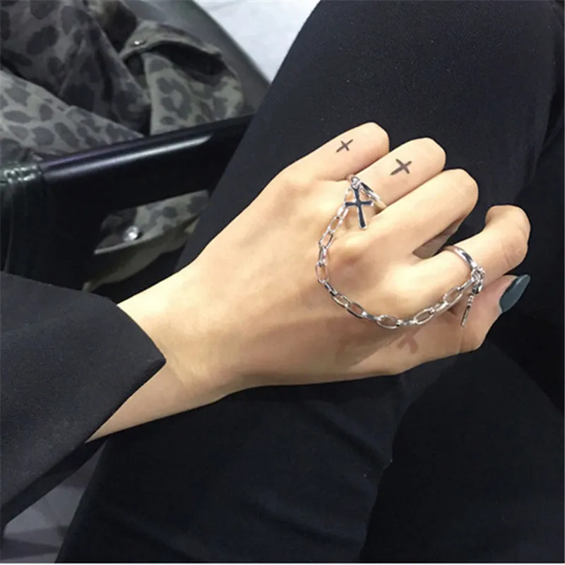 FFLACELL 2020 Новое модное металлическое цельное Открытое кольцо в стиле панк с