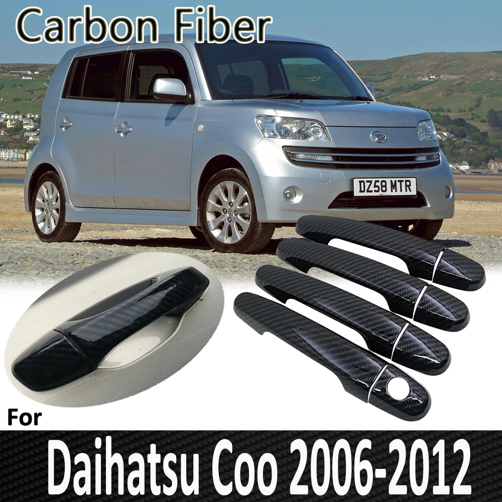 Черный углеродный Fibe для Toyota caldine T240 2003 ~ 2007 2004 2005 2006 хромированная крышка дверной