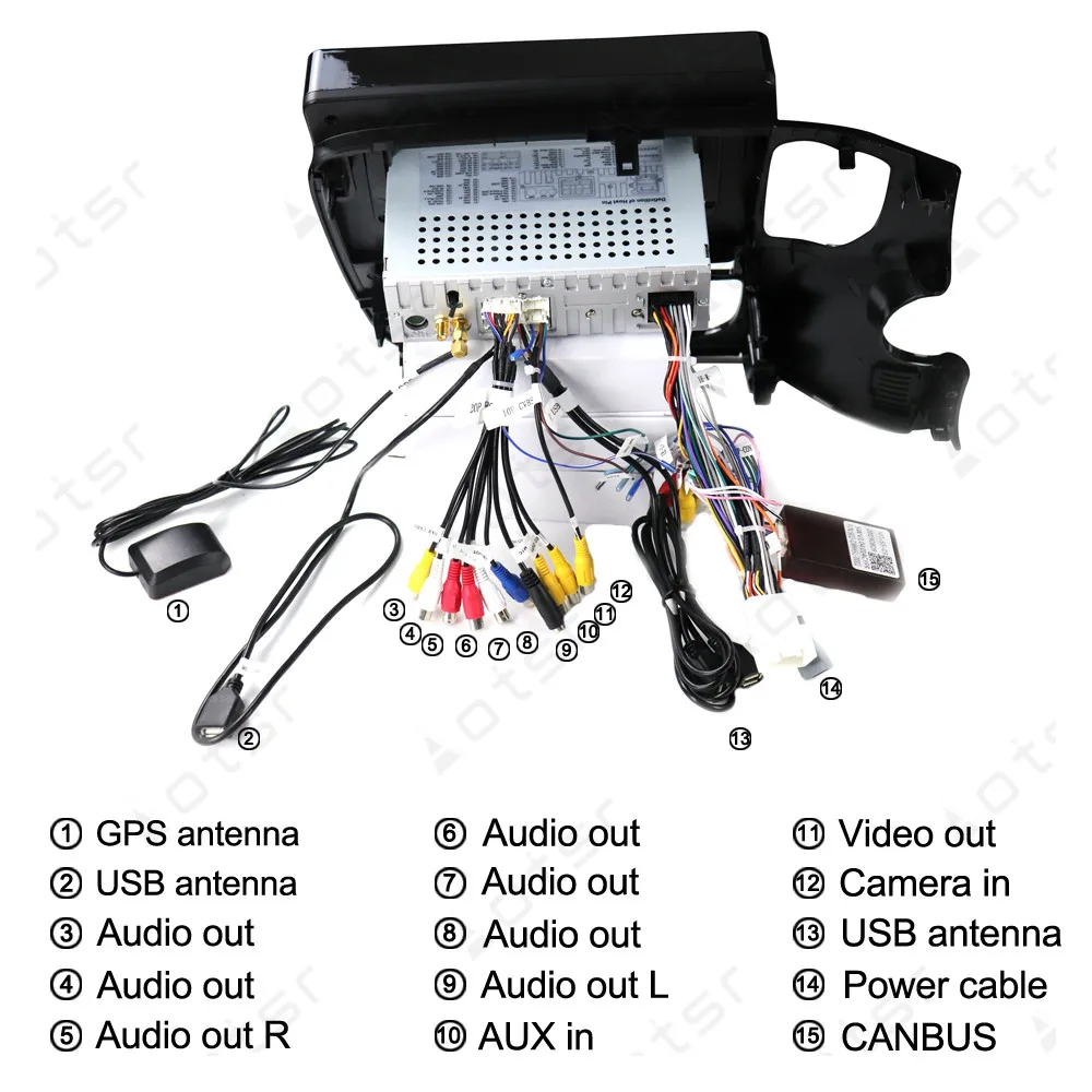 Aotsr 10 2 дюймов Android 9 1 Din Автомобильный мультимедийный плеер GPS навигация для Mitsubishi