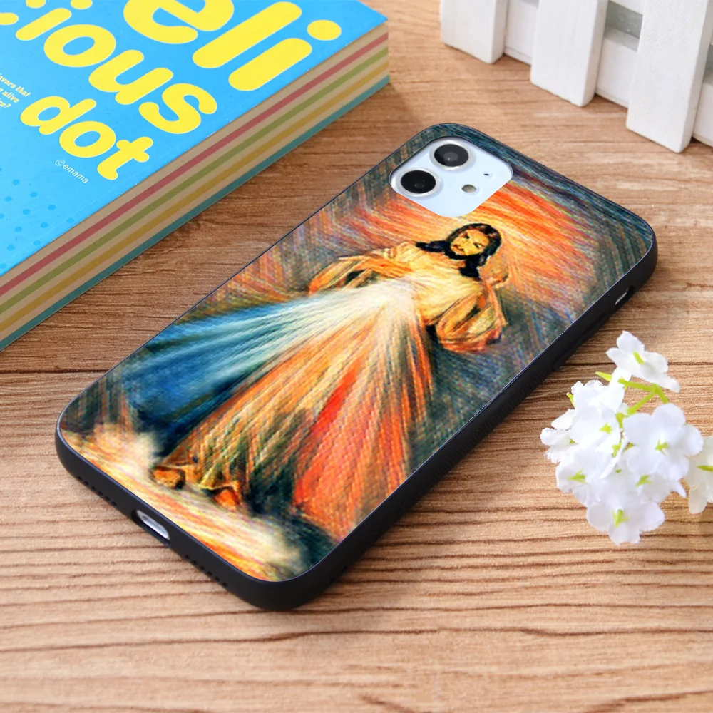 

For iPhone Jesus of Mercy Soft TPU border Apple iPhone Case