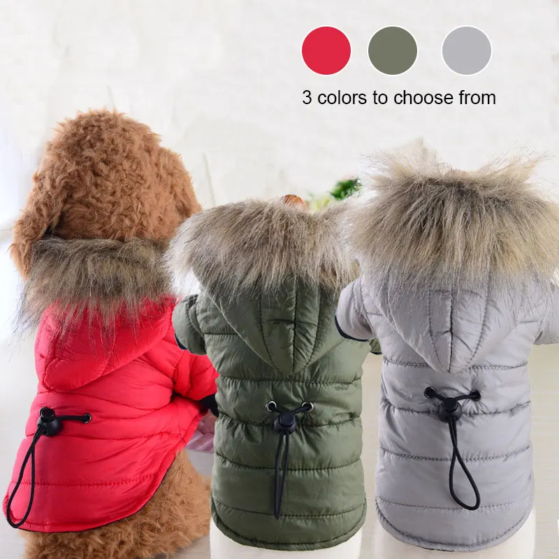 Пальто для собак пуховик костюм домашних животных пальто куртка хлопковый