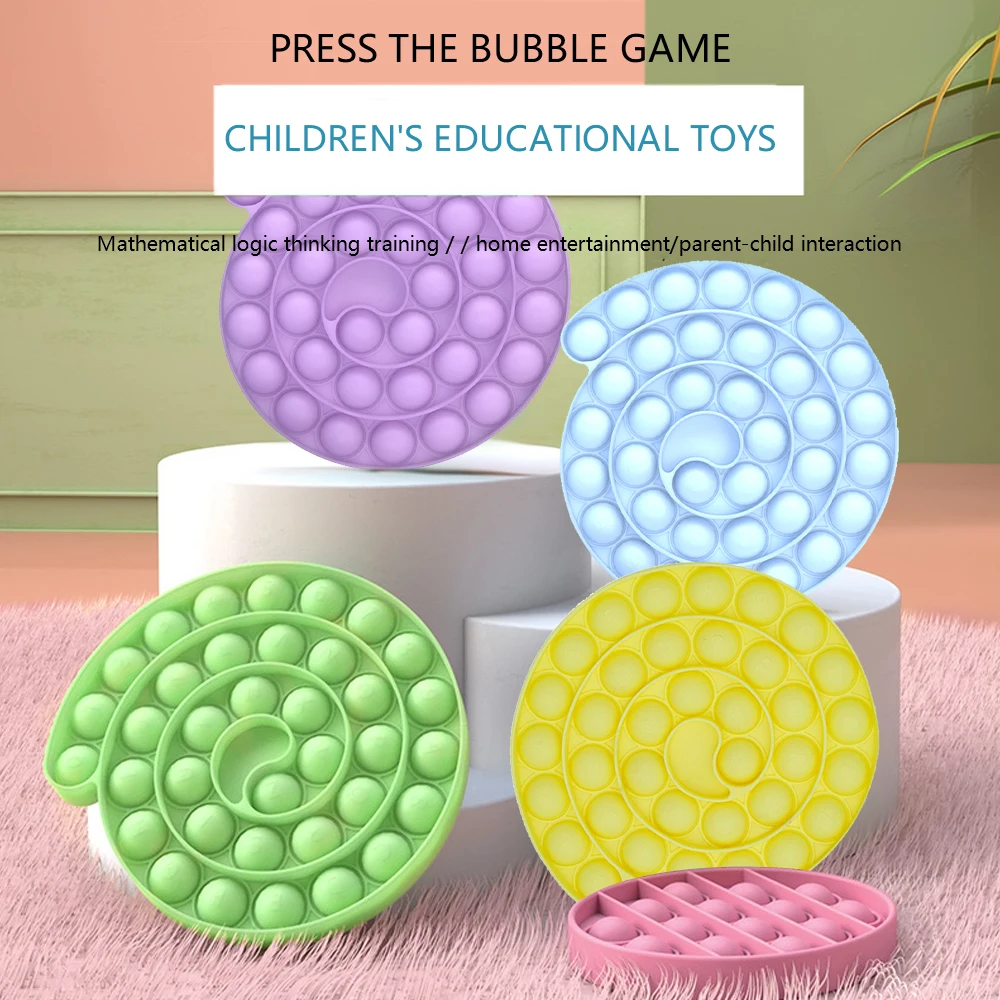 

1pcs Soft Squeeze Toy Push Bubble Fidget Toys Autism Special Need Stress Reliever Helps Relieve Stress Increase Focus Toy