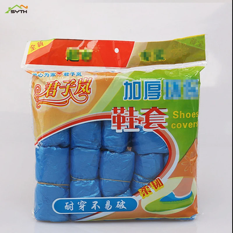 100 шт. пластиковые водонепроницаемые одноразовые чехлы для обуви | Дом и сад