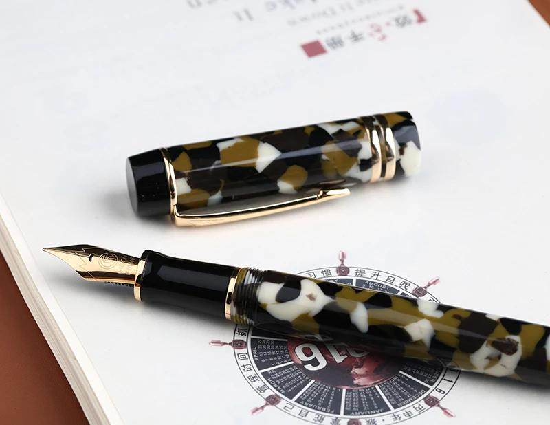 Moonman M600S целлюлоидная коричневая авторучка MOONMAN Iridium Fine Nib 0 5 мм Отличная модная