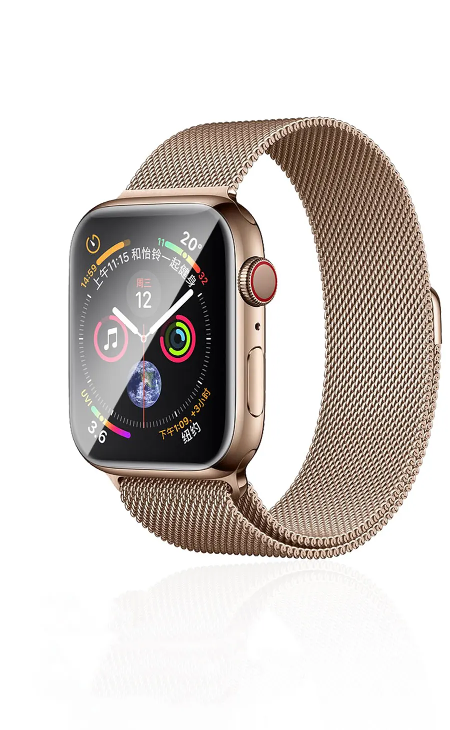 Ремешок для apple watch band 44 мм 40 мм correa iwatch band 42 мм 38 мм 10D HD защитная пленка для экрана apple watch 5 4 3 2 1