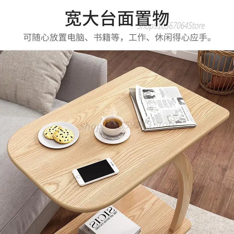 Creative Side Table Removable Small Coffee With Wheels Simple Mini Sofa Bedroom Bedside Bedsid | Мебель